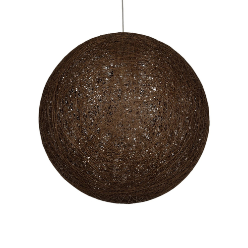 GLOBOSTAR® OCEANA 999-0156 Boho Κρεμαστό Φωτιστικό Οροφής με Ντουί 1 x E27 AC 220-240V IP20 - Καφέ - Μ60 x Π60 x Υ60cm