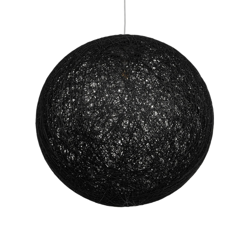 GLOBOSTAR® OCEANA 999-0157 Boho Κρεμαστό Φωτιστικό Οροφής με Ντουί 1 x E27 AC 220-240V IP20 - Μαύρο - Μ60 x Π60 x Υ60cm