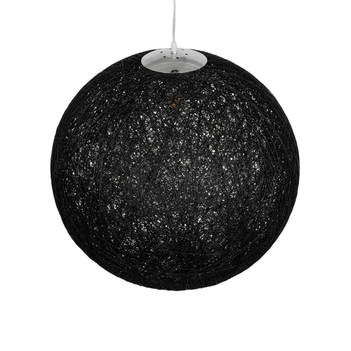 GLOBOSTAR® OCEANA 999-0157 Boho Κρεμαστό Φωτιστικό Οροφής με Ντουί 1 x E27 AC 220-240V IP20 - Μαύρο - Μ60 x Π60 x Υ60cm