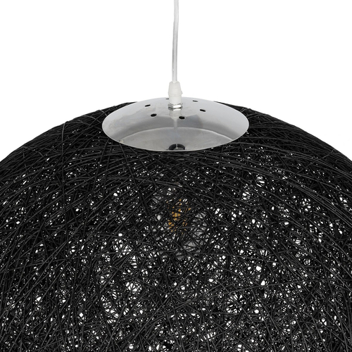 GLOBOSTAR® OCEANA 999-0157 Boho Κρεμαστό Φωτιστικό Οροφής με Ντουί 1 x E27 AC 220-240V IP20 - Μαύρο - Μ60 x Π60 x Υ60cm