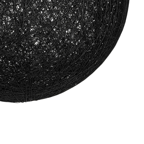 GLOBOSTAR® OCEANA 999-0157 Boho Κρεμαστό Φωτιστικό Οροφής με Ντουί 1 x E27 AC 220-240V IP20 - Μαύρο - Μ60 x Π60 x Υ60cm