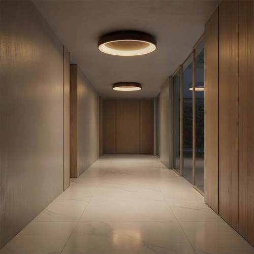kelvo® SALEM KLV-101-0284 Φωτιστικό Οροφής LED 105W 10500lm 120° AC 220-240V IP20 Ρυθμιζόμενο Λευκό CCT με Χειριστήριο από 2700K έως 6000K Dimmable - Lumileds SMD Chip - Καφέ Ματ - Μ60 x Π60 x Υ8.5cm - 3 Χρόνια Εγγύηση