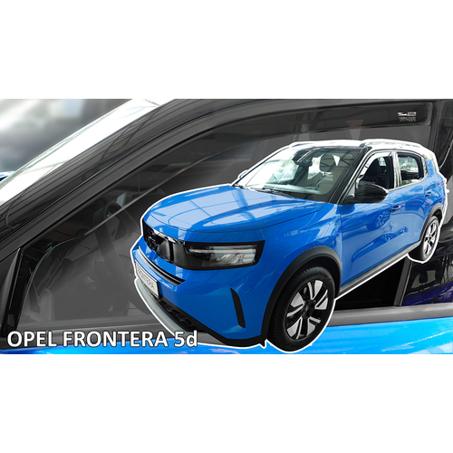 Heko - Ανεμοθραύστες για Opel Frontera 2024 > 5πορτο / SUV Ζευγάρι Αυτοκινήτου Από Εύκαμπτο Φιμέ Πλαστικό - 2 τεμ. (ΑΝΕΜ.25412)