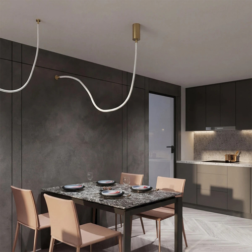 kelvo® GLOW KLV-101-0155-V2 Φωτιστικό Οροφής / Απλίκα LED 27W 2700lm 360° AC 220-240V IP20 Ρυθμιζόμενο Λευκό CCT με Χειριστήριο από 2700K έως 6000K Dimmable - Lumileds SMD Chip - Χρυσό Πλατίνα - Μ90 x Π9 x Υ95cm - 3 Χρόνια Εγγύηση