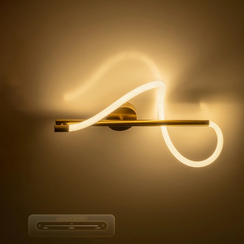 kelvo® GLOW KLV-101-0168-V2 Φωτιστικό Οροφής LED 24W 2400lm 360° AC 220-240V IP20 Ρυθμιζόμενο Λευκό CCT με On/Off 2700K/4500K/6000K - Lumileds SMD Chip - Χρυσό Πλατίνα - Μ30 x Π15 x Υ70cm - 3 Χρόνια Εγγύηση