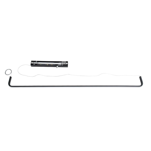 kelvo® LINARIA KLV-101-0255 Κρεμαστό Φωτιστικό Οροφής LED 36W 3600lm 180° AC 220-240V IP20 Ρυθμιζόμενο Λευκό CCT με Χειριστήριο από 2700K έως 6000K Dimmable - Lumileds SMD Chip - Μαύρο Ματ - Μ120 x Π2 x Υ10cm - 3 Χρόνια Εγγύηση