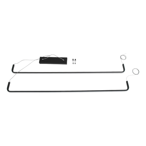 kelvo® LINARIA KLV-101-0258 Κρεμαστό Φωτιστικό Οροφής LED 72W 7200lm 180° AC 220-240V IP20 Ρυθμιζόμενο Λευκό CCT με Χειριστήριο από 2700K έως 6000K Dimmable - Lumileds SMD Chip - Μαύρο Ματ - Μ220 x Π4 x Υ25cm - 3 Χρόνια Εγγύηση