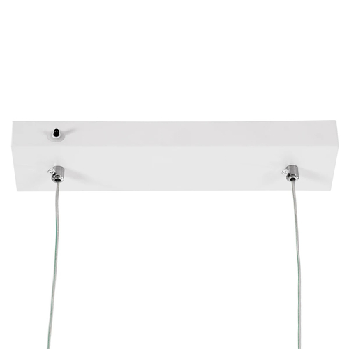 kelvo® LINARIA KLV-101-0259 Κρεμαστό Φωτιστικό Οροφής LED 72W 7200lm 180° AC 220-240V IP20 Ρυθμιζόμενο Λευκό CCT με Χειριστήριο από 2700K έως 6000K Dimmable - Lumileds SMD Chip - Λευκό Ματ - Μ220 x Π4 x Υ25cm - 3 Χρόνια Εγγύηση