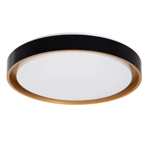 kelvo® BARCHETTA KLV-101-0266 Κρεμαστό Φωτιστικό Οροφής LED 72W 7200lm 120° AC 220-240V IP20 Ρυθμιζόμενο Λευκό CCT με Χειριστήριο από 2700K έως 6000K Dimmable - Lumileds SMD Chip - Μαύρο & Σαμπανιζέ Χρυσό Ματ - Μ48 x Π48 x Υ8.2cm - 3 Χρόνια Εγγύηση