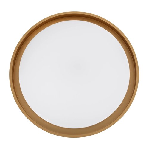 kelvo® BARCHETTA KLV-101-0267-V2 Φωτιστικό Οροφής LED 72W 7200lm 120° AC 220-240V IP20 Ρυθμιζόμενο Λευκό CCT με Χειριστήριο από 2700K έως 6000K Dimmable - Lumileds SMD Chip - Λευκό & Σαμπανιζέ Χρυσό Ματ - Μ48 x Π48 x Υ8.2cm - 3 Χρόνια Εγγύηση