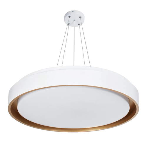 kelvo® BARCHETTA KLV-101-0267-V2 Φωτιστικό Οροφής LED 72W 7200lm 120° AC 220-240V IP20 Ρυθμιζόμενο Λευκό CCT με Χειριστήριο από 2700K έως 6000K Dimmable - Lumileds SMD Chip - Λευκό & Σαμπανιζέ Χρυσό Ματ - Μ48 x Π48 x Υ8.2cm - 3 Χρόνια Εγγύηση