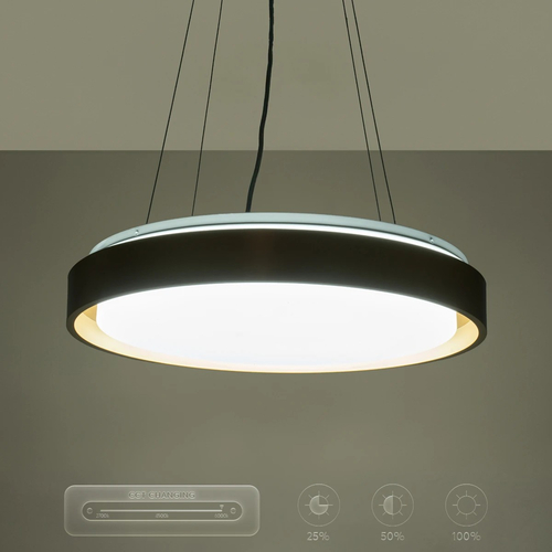 kelvo® BARCHETTA KLV-101-0268 Κρεμαστό Φωτιστικό Οροφής LED 72W 7200lm 120° AC 220-240V IP20 Ρυθμιζόμενο Λευκό CCT με Χειριστήριο από 2700K έως 6000K Dimmable - Lumileds SMD Chip - Σαμπανιζέ Χρυσό Ματ - Μ48 x Π48 x Υ8.2cm - 3 Χρόνια Εγγύηση