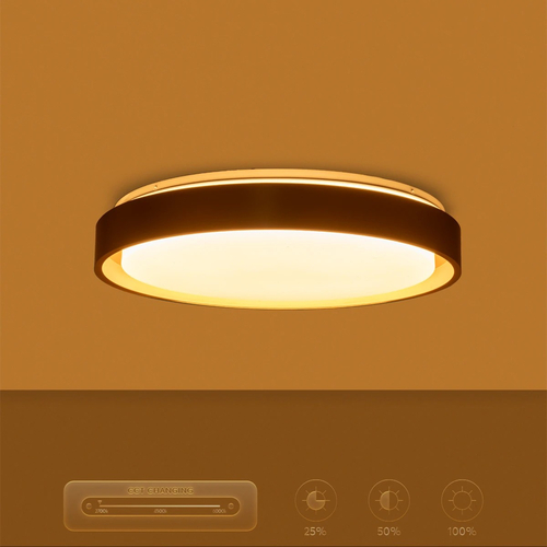 kelvo® BARCHETTA KLV-101-0268-V2 Φωτιστικό Οροφής LED 72W 7200lm 120° AC 220-240V IP20 Ρυθμιζόμενο Λευκό CCT με Χειριστήριο από 2700K έως 6000K Dimmable - Lumileds SMD Chip - Σαμπανιζέ Χρυσό Ματ - Μ48 x Π48 x Υ8.2cm - 3 Χρόνια Εγγύηση