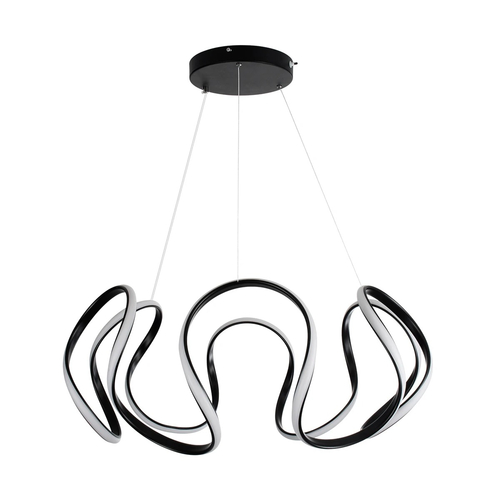 kelvo® TARANTULA KLV-101-0269 Κρεμαστό Φωτιστικό Οροφής LED 120W 12000lm 360° AC 220-240V IP20 Ρυθμιζόμενο Λευκό CCT με Χειριστήριο από 2700K έως 6000K Dimmable - Lumileds SMD Chip - Μαύρο Ματ - Μ78 x Π78 x Υ31.5cm - 3 Χρόνια Εγγύηση