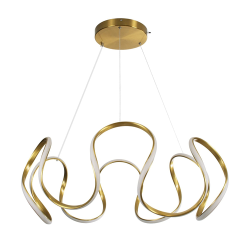 kelvo® TARANTULA KLV-101-0271 Κρεμαστό Φωτιστικό Οροφής LED 120W 12000lm 360° AC 220-240V IP20 Ρυθμιζόμενο Λευκό CCT με Χειριστήριο από 2700K έως 6000K Dimmable - Lumileds SMD Chip - Χρυσό Πλατίνα - Μ78 x Π78 x Υ31.5cm - 3 Χρόνια Εγγύηση