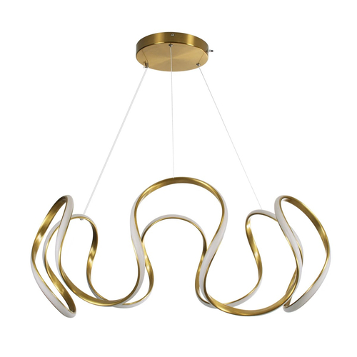 kelvo® TARANTULA KLV-101-0271 Κρεμαστό Φωτιστικό Οροφής LED 120W 12000lm 360° AC 220-240V IP20 Ρυθμιζόμενο Λευκό CCT με Χειριστήριο από 2700K έως 6000K Dimmable - Lumileds SMD Chip - Χρυσό Πλατίνα - Μ78 x Π78 x Υ31.5cm - 3 Χρόνια Εγγύηση