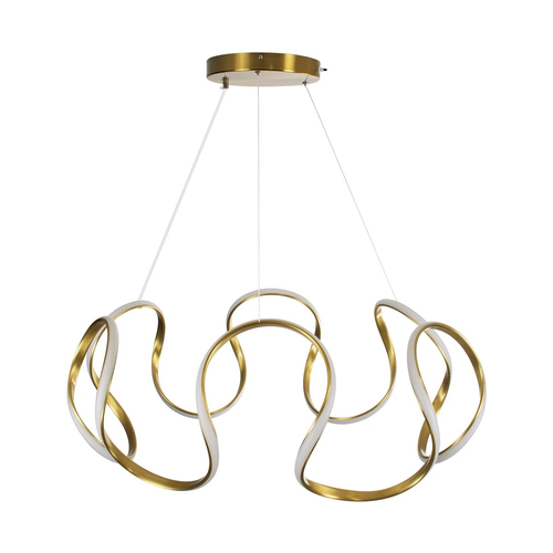 kelvo® TARANTULA KLV-101-0271 Κρεμαστό Φωτιστικό Οροφής LED 120W 12000lm 360° AC 220-240V IP20 Ρυθμιζόμενο Λευκό CCT με Χειριστήριο από 2700K έως 6000K Dimmable - Lumileds SMD Chip - Χρυσό Πλατίνα - Μ78 x Π78 x Υ31.5cm - 3 Χρόνια Εγγύηση