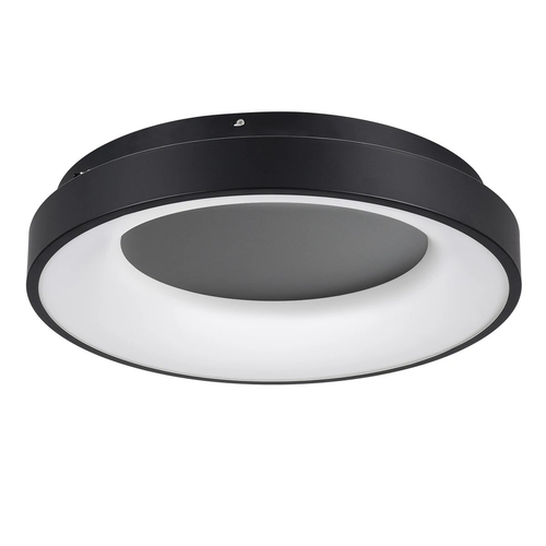 kelvo® SALEM KLV-101-0277 Φωτιστικό Οροφής LED 75W 7500lm 120° AC 220-240V IP20 Ρυθμιζόμενο Λευκό CCT με Χειριστήριο από 2700K έως 6000K Dimmable - Lumileds SMD Chip - Μαύρο Ματ - Μ45 x Π45 x Υ8.5cm - 3 Χρόνια Εγγύηση