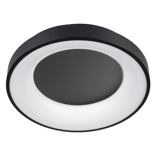 kelvo® SALEM KLV-101-0277 Φωτιστικό Οροφής LED 75W 7500lm 120° AC 220-240V IP20 Ρυθμιζόμενο Λευκό CCT με Χειριστήριο από 2700K έως 6000K Dimmable - Lumileds SMD Chip - Μαύρο Ματ - Μ45 x Π45 x Υ8.5cm - 3 Χρόνια Εγγύηση