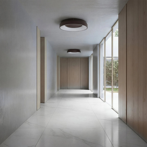 kelvo® SALEM KLV-101-0280 Φωτιστικό Οροφής LED 75W 7500lm 120° AC 220-240V IP20 Ρυθμιζόμενο Λευκό CCT με Χειριστήριο από 2700K έως 6000K Dimmable - Lumileds SMD Chip - Καφέ Ματ - Μ45 x Π45 x Υ8.5cm - 3 Χρόνια Εγγύηση