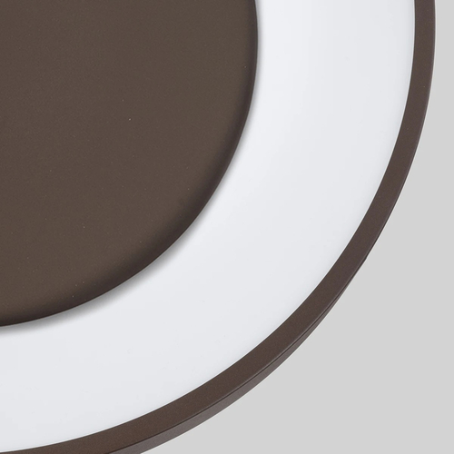 kelvo® SALEM KLV-101-0280 Φωτιστικό Οροφής LED 75W 7500lm 120° AC 220-240V IP20 Ρυθμιζόμενο Λευκό CCT με Χειριστήριο από 2700K έως 6000K Dimmable - Lumileds SMD Chip - Καφέ Ματ - Μ45 x Π45 x Υ8.5cm - 3 Χρόνια Εγγύηση