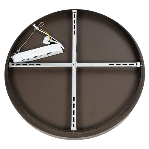 kelvo® SALEM KLV-101-0284 Φωτιστικό Οροφής LED 105W 10500lm 120° AC 220-240V IP20 Ρυθμιζόμενο Λευκό CCT με Χειριστήριο από 2700K έως 6000K Dimmable - Lumileds SMD Chip - Καφέ Ματ - Μ60 x Π60 x Υ8.5cm - 3 Χρόνια Εγγύηση
