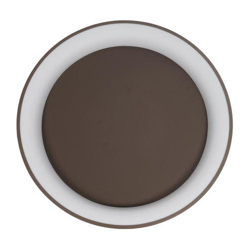 kelvo® SALEM KLV-101-0284 Φωτιστικό Οροφής LED 105W 10500lm 120° AC 220-240V IP20 Ρυθμιζόμενο Λευκό CCT με Χειριστήριο από 2700K έως 6000K Dimmable - Lumileds SMD Chip - Καφέ Ματ - Μ60 x Π60 x Υ8.5cm - 3 Χρόνια Εγγύηση