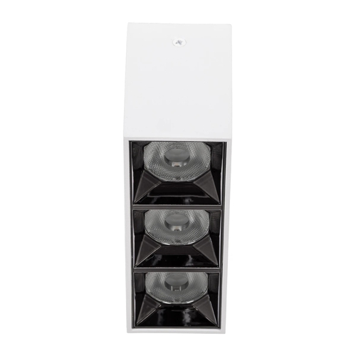 kelvo® LUMINAR KLV-101-0330 Φωτιστικό Downlight Σποτ LED 12W 1680lm 36° AC 220-240V IP20 Φυσικό Λευκό 4500K - Osram SMD Chip & TÜV SÜD Driver - Λευκό Ματ - Μ11.8 x Π4.2 x Υ6.6cm - 5 Χρόνια Εγγύηση