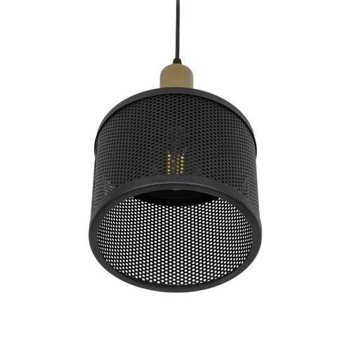 GLOBOSTAR® NETO 201-0130 Μοντέρνο Κρεμαστό Φωτιστικό Οροφής με Ντουί 1 x E27 AC 220-240V IP20 - Χρυσό & Μαύρο - Μ18 x Π18 x Υ70cm