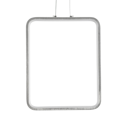 GLOBOSTAR® NEROBA 61304 Μοντέρνο Κρεμαστό Φωτιστικό Οροφής LED 18W 1980lm 360° AC 220-240V IP20 Ρυθμιζόμενο Λευκό CCT με On/Off 2700K/4500K/6000K - Lumileds SMD Chip - Νίκελ Βούρτσας - Μ29 x Π2 x Υ36cm - 3 Χρόνια Εγγύηση