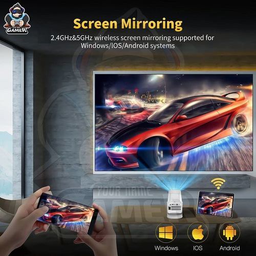 Κονσόλα παιχνιδιών & multimedia με προτζέκτορα και 2 χειριστήρια - HCS-350 MAX - 812921