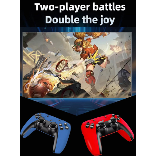 Φορητή κονσόλα παιχνιδιών Stick & Android TV Box με 2 χειριστήρια - G1 - 812938