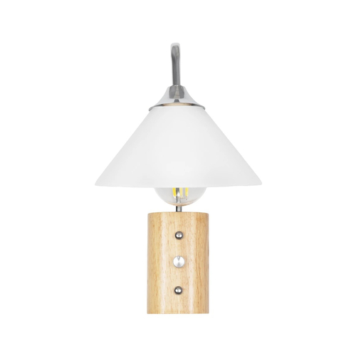 GLOBOSTAR® ALESSIA 999-0179 Μοντέρνο Φωτιστικό Τοίχου - Απλίκα με Ντουί 1 x E27 AC 220-240V IP20 - Μπεζ & Ασημί - Μ18 x Π26 x Υ29cm