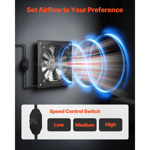Ανεμιστήρας εξάτμισης VEVOR 30,5 cm, Επιτοίχιος ανεμιστήρας εξαερισμού υψηλής ταχύτητας 1558 CFM με έλεγχο ταχύτητας, χαμηλή κατανάλωση 70W, φορητός απορροφητήρας εξαερισμού για σοφίτα, γκαράζ, υπόγειο, εργαστήριο, κουζίνα, κοτέτσι