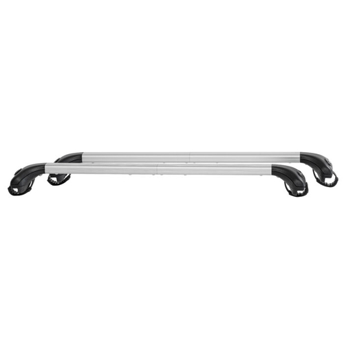 MENABO ΠΤΥΣΣΟΜΕΝΕΣ ΜΠΑΡΕΣ ΟΡΟΦΗΣ ΑΛΟΥΜΙΝΙΟΥ ARIETE 81.5-119.5 cm ΣΕ ΑΣΗΜΙ ΧΡΩΜΑ ΓΙΑ Peugeot 308 Station Wagon 5 doors 2008>2013 ΜΕ RAISED RAILS 5.5 cm max - 2 ΤΕΜ. (12050/MB)