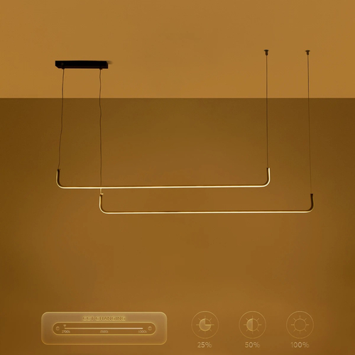 kelvo® LINARIA KLV-101-0258-V2 Κρεμαστό Φωτιστικό Οροφής LED 72W 7200lm 180° AC 220-240V IP20 Ρυθμιζόμενο Λευκό CCT με Χειριστήριο από 2700K έως 6000K Dimmable - Lumileds SMD Chip - Μαύρο Ματ - Μ220 x Π4 x Υ25cm - 3 Χρόνια Εγγύηση