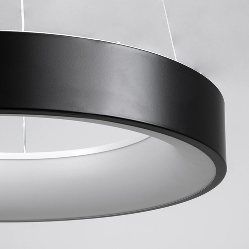 kelvo® SALEM KLV-101-0285 Κρεμαστό Φωτιστικό Οροφής LED 75W 7500lm 120° AC 220-240V IP20 Ρυθμιζόμενο Λευκό CCT με Χειριστήριο από 2700K έως 6000K Dimmable - Lumileds SMD Chip - Μαύρο Ματ - Μ45 x Π45 x Υ6cm - 3 Χρόνια Εγγύηση