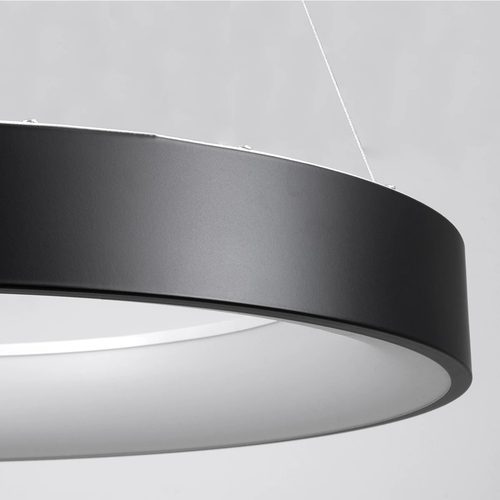 kelvo® SALEM KLV-101-0289 Κρεμαστό Φωτιστικό Οροφής LED 105W 10500lm 120° AC 220-240V IP20 Ρυθμιζόμενο Λευκό CCT με Χειριστήριο από 2700K έως 6000K Dimmable - Lumileds SMD Chip - Μαύρο Ματ - Μ60 x Π60 x Υ6cm - 3 Χρόνια Εγγύηση