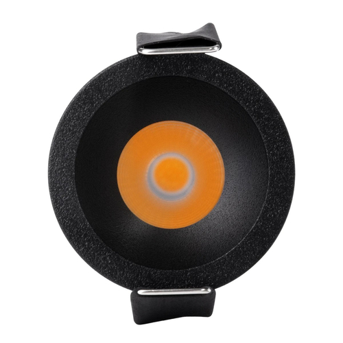 kelvo® DOT KLV-101-0299 Χωνευτό Φωτιστικό Downlight Σποτ LED 5W 625lm 38° AC 220-240V IP20 Θερμό Λευκό 2700K - Bridgelux COB Chip & TÜV SÜD Driver - Μαύρο Ματ - Μ4 x Π4 x Υ5.9cm / Q3.5cm - 5 Χρόνια Εγγύηση
