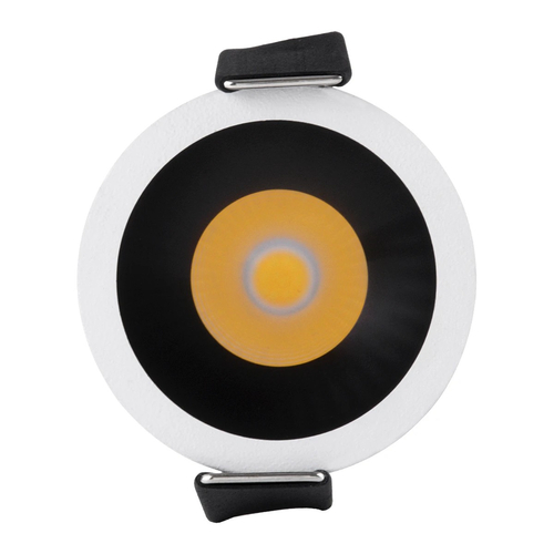 kelvo® DOT KLV-101-0303 Χωνευτό Φωτιστικό Downlight Σποτ LED 5W 650lm 38° AC 220-240V IP20 Φυσικό Λευκό 4500K - Bridgelux COB Chip & TÜV SÜD Driver - Λευκό & Μαύρο Ματ - Μ4 x Π4 x Υ5.9cm / Q3.5cm - 5 Χρόνια Εγγύηση