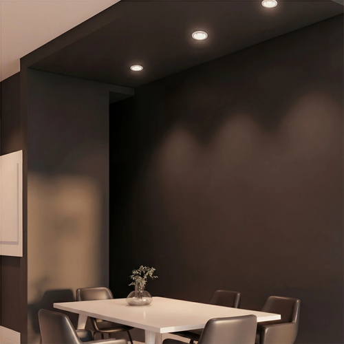 kelvo® DOT KLV-101-0304 Χωνευτό Φωτιστικό Downlight Σποτ LED 5W 650lm 38° AC 220-240V IP20 Φυσικό Λευκό 4500K - Bridgelux COB Chip & TÜV SÜD Driver - Λευκό Ματ - Μ4 x Π4 x Υ5.9cm / Q3.5cm - 5 Χρόνια Εγγύηση