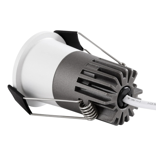 kelvo® DOT KLV-101-0304 Χωνευτό Φωτιστικό Downlight Σποτ LED 5W 650lm 38° AC 220-240V IP20 Φυσικό Λευκό 4500K - Bridgelux COB Chip & TÜV SÜD Driver - Λευκό Ματ - Μ4 x Π4 x Υ5.9cm / Q3.5cm - 5 Χρόνια Εγγύηση