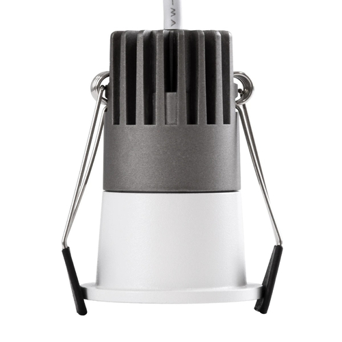 kelvo® DOT KLV-101-0304 Χωνευτό Φωτιστικό Downlight Σποτ LED 5W 650lm 38° AC 220-240V IP20 Φυσικό Λευκό 4500K - Bridgelux COB Chip & TÜV SÜD Driver - Λευκό Ματ - Μ4 x Π4 x Υ5.9cm / Q3.5cm - 5 Χρόνια Εγγύηση