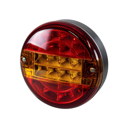 GLOBOSTAR® TAILIGHT 999-0253 Πίσω Φανάρι Οχημάτων LED 10W 400lm 180° DC 24V Αδιάβροχο IP66 Πορτοκαλί & Κόκκινο - Μ13.5 x Π13.5 x Υ5.5cm - Πακέτο 2 Τεμαχίων - 1 Χρόνο Εγγύηση