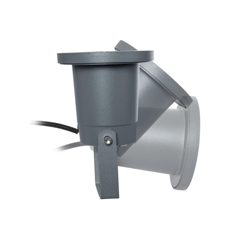 kelvo® GARDELINI KLV-101-0002-V2 Φωτιστικό Σποτ Τοίχου με Βάση για Λάμπα MR16 με Ντουί GU10 AC 220-240V Αδιάβροχο IP65 - Γκρι Ανθρακί Ματ - Μ10 x Π10 x Υ30cm