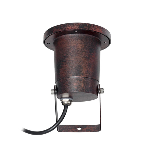 kelvo® GARDELINI KLV-101-0004-V2 Φωτιστικό Σποτ Τοίχου με Βάση για Λάμπα MR16 με Ντουί GU10 AC 220-240V Αδιάβροχο IP65 -  Μπρονζέ Εφέ Σκουριάς Ματ - Μ10 x Π10 x Υ30cm