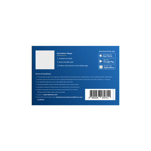 3800238072711 | Shelly Cloud Premium B2B Service - EAN 3800238072711