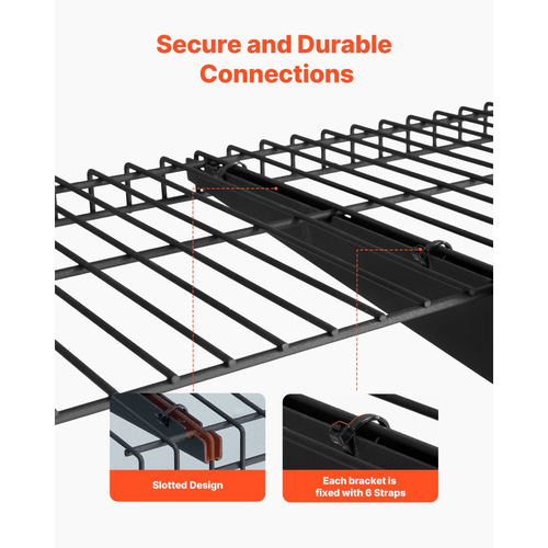 Ράφια τοίχου γκαράζ VEVOR 3 επιπέδων βαρέως τύπου, ατσάλινη μονάδα ραφιών τοίχου 275 x 914 mm, πλωτή μεταλλική βάση αποθήκευσης 275 x 914 mm ανά ράφι για γκαράζ με συνολική χωρητικότητα βάρους 204 kg, μαύρη