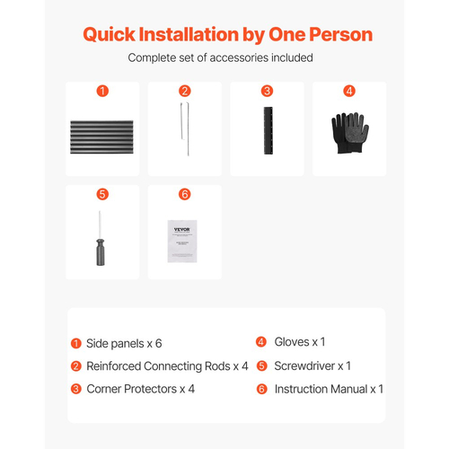 Μεταλλικό υπερυψωμένο παρτέρι VEVOR, εξωτερικό κουτί κήπου Galvalume 2,0 x 1,0 x 0,5 m, ανοιχτού πάτου, μεγάλο υπερυψωμένο παρτέρι για καλλιέργεια λαχανικών, λουλουδιών, βοτάνων και παχύφυτων, γκρι