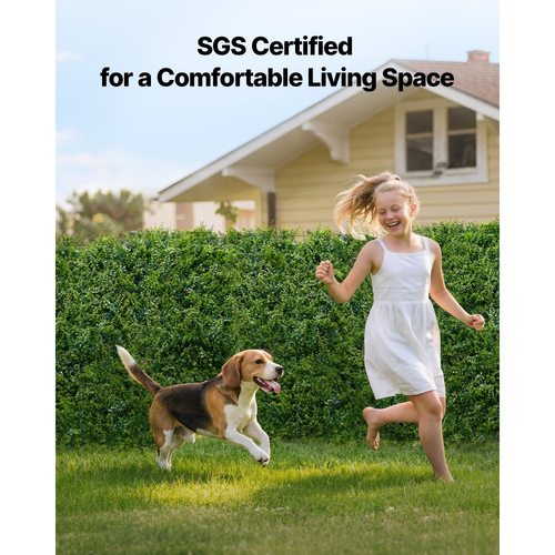 Τεχνητό τοίχο φυτών VEVOR, 12 τεμάχια τεχνητά πάνελ πυξαριού 50,8 x 50,8 cm, προστασία από τον ήλιο, φόντο πρασίνου, φράχτης προστασίας από τον ήλιο, ψεύτικο γρασίδι για γάμο, εσωτερικός, εξωτερικός κήπος, αυλή